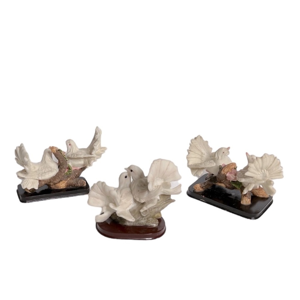 Set Of 3 Collection Figurine Dove - Picture 5 of 11